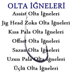 avmatik balık avı olta iğneleri, assist olta iğneleri, jig head zoka olta iğneleri, kısa pala olta iğneleri, offset olta iğneleri, sazan olta iğneleri, uzun pala olta iğneleri, üçlü olta iğneleri
