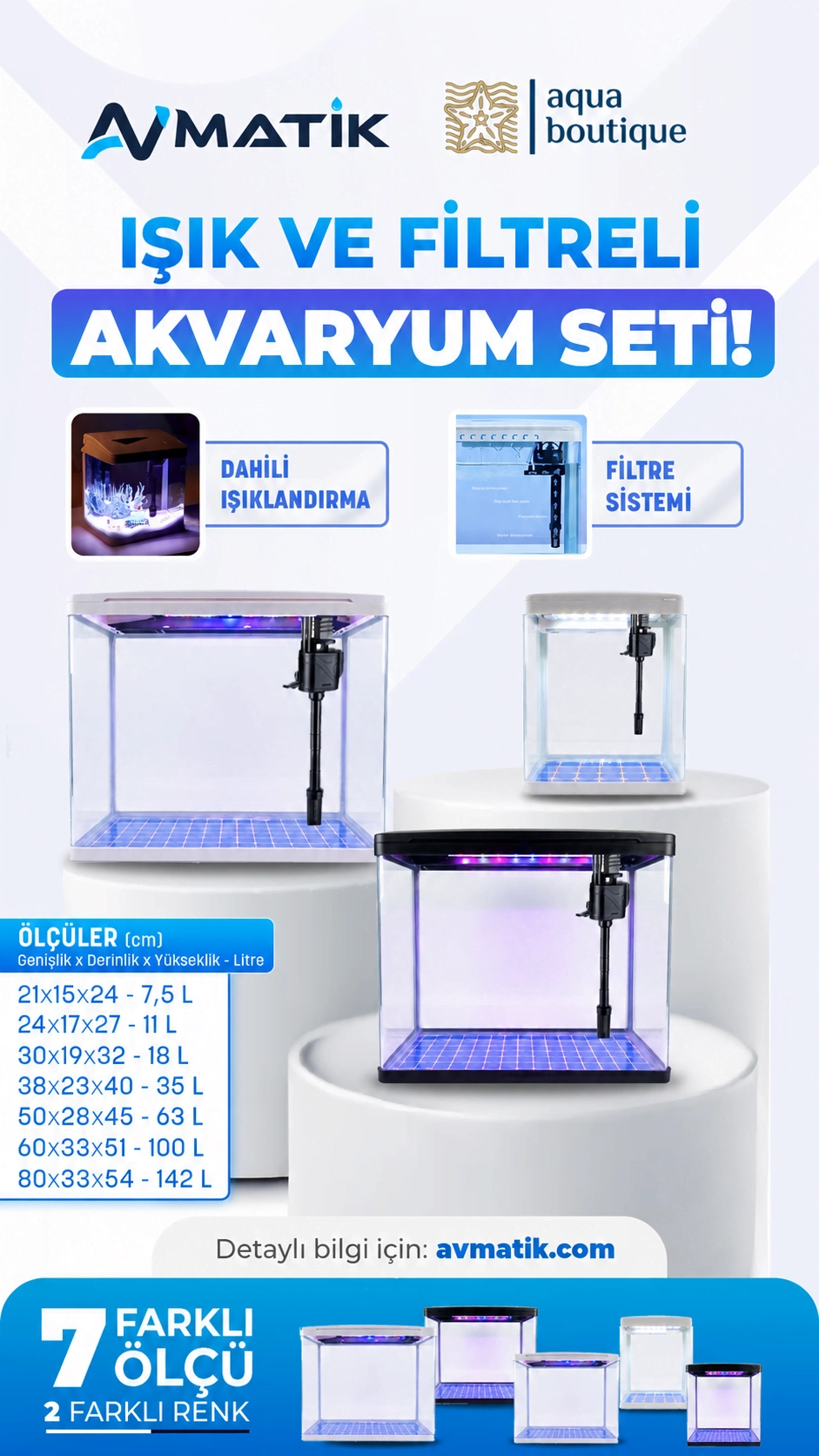 Aqua%20Boutique%20XS620%20Akvaryum%20Set%20Siyah%2060x33x51%20cm