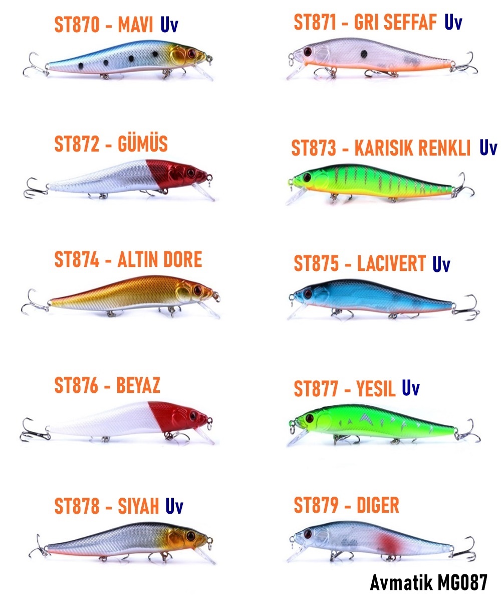 Avmatik MG087 Minnow Pike 13 Cm Suni Yem