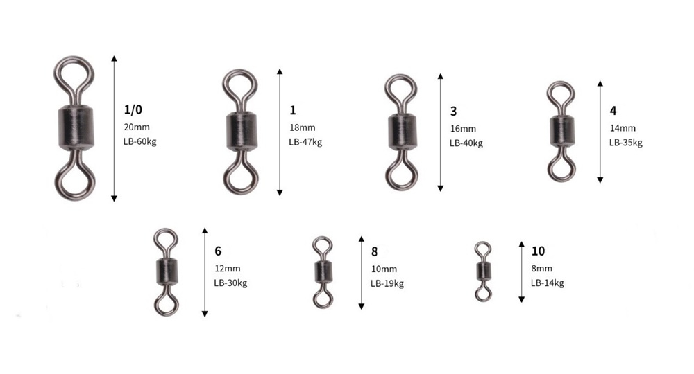 Avmatik%20Rolling%20Swivel%20Black%20Nickel%2010%20Adet%20No:%201/0
