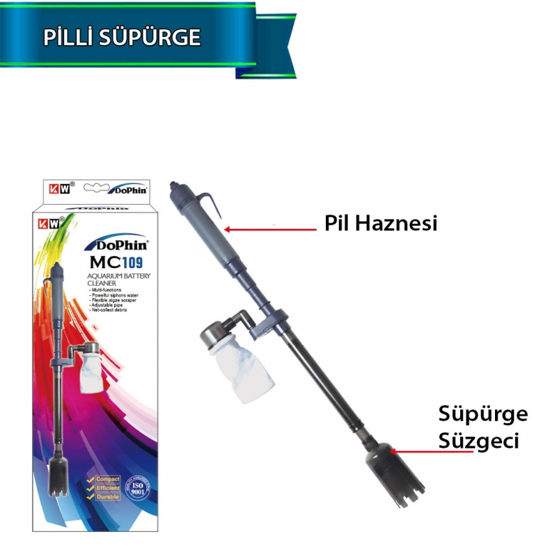 Dophin%20MC109%20Pilli%20Akvaryum%20Dip%20Çekim%20Süpürgesi