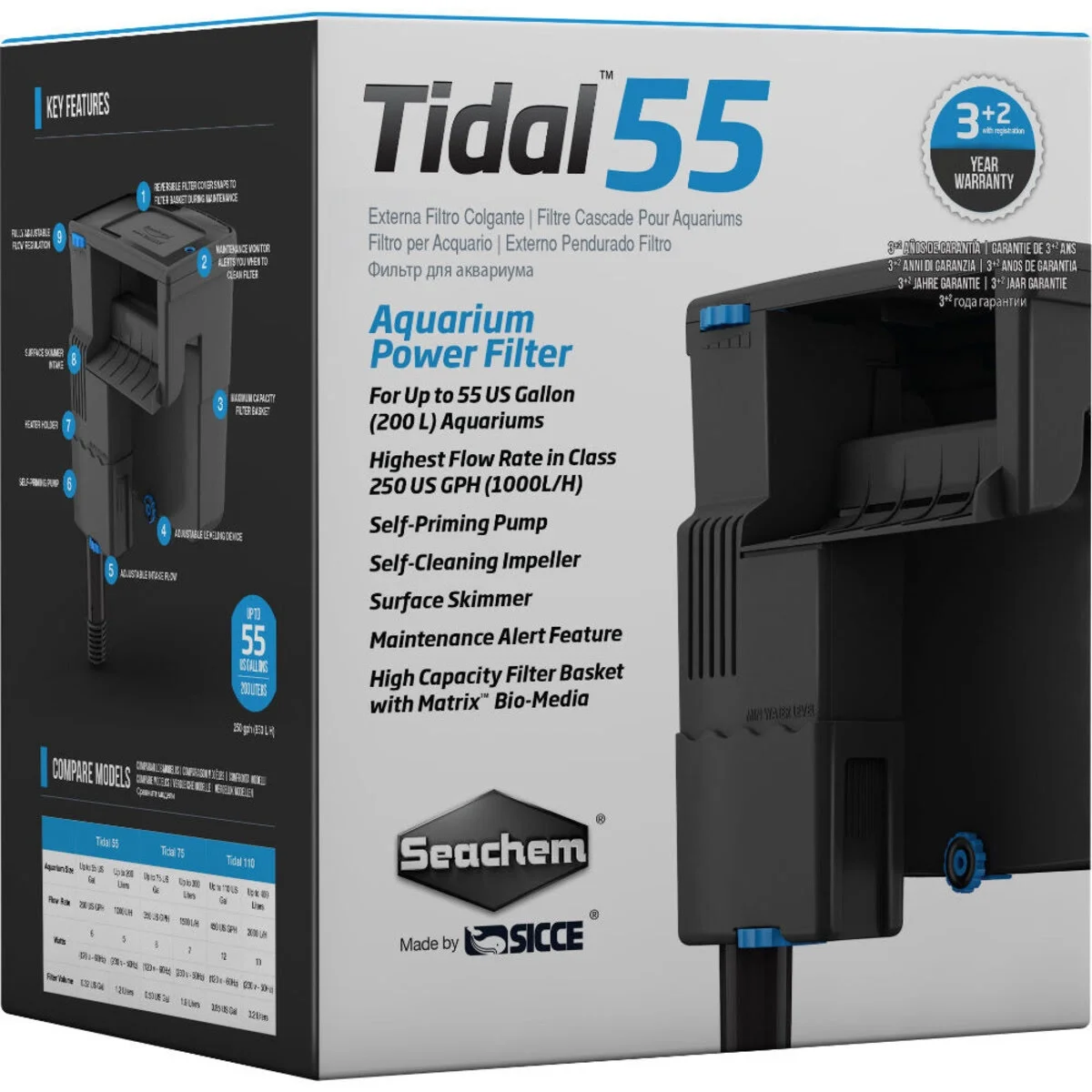 Seachem%20Tidal%2055%20Şelale%20Filtre
