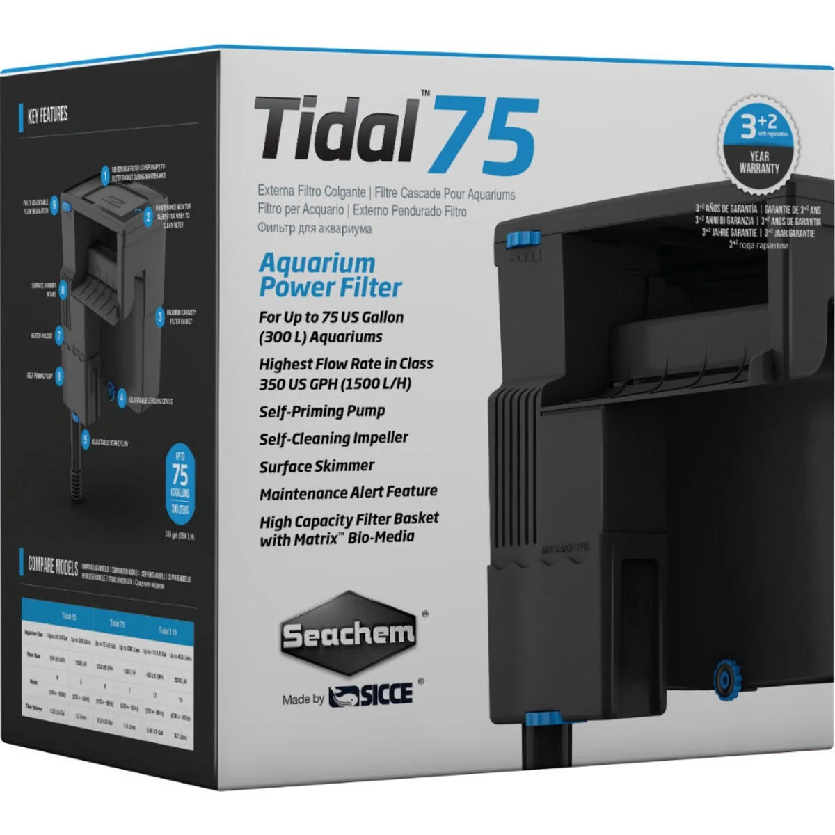 Seachem%20Tidal%2075%20Şelale%20Filtre