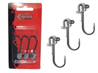 Captain Jig Head Squidgies 3’lü Set Roket Başlı Tırnaklı