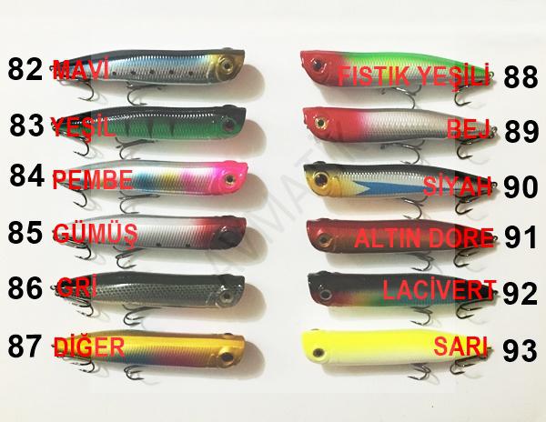 Avmatik WTD su üstü Popper suni yem 11 cm