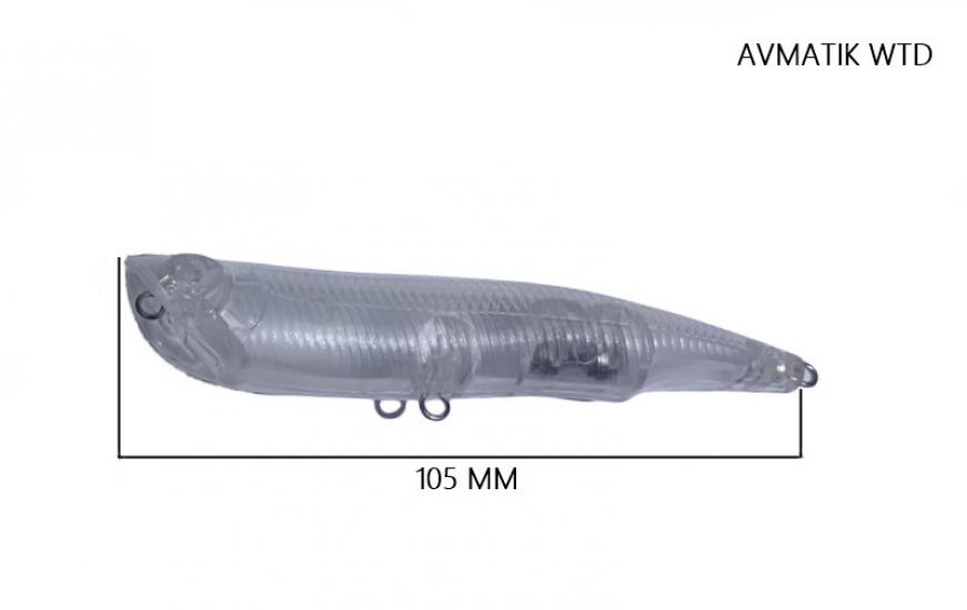 Avmatik B-WTD su üstü Popper suni yem 11 cm