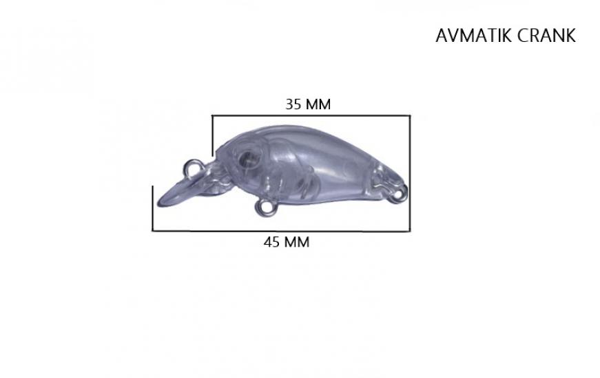 Avmatik B-Crank Kasna LRF 4,5 Cm 3,5 Gr Suni Yem