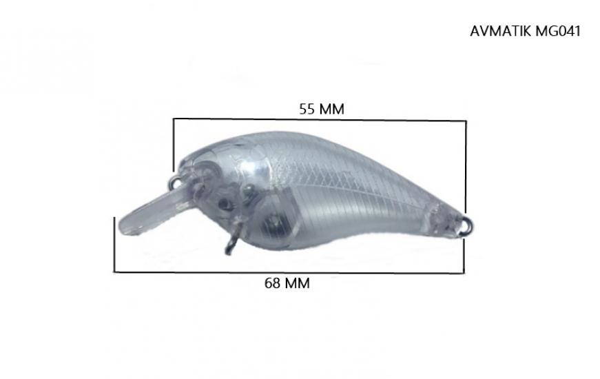 Avmatik B-MG041 Minnow Crankbait Maket Yem