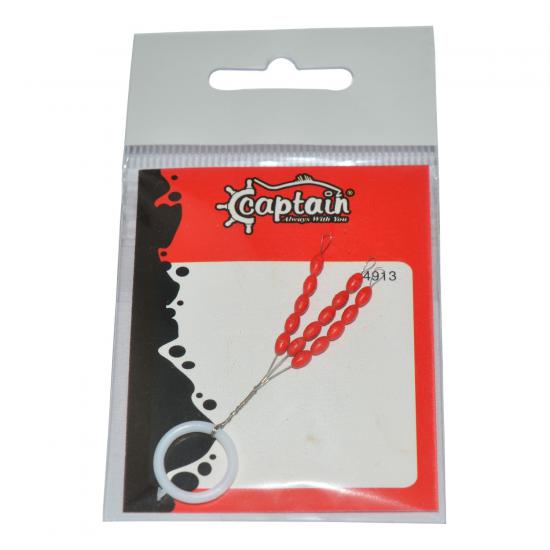 Captain 4913 Stoper 3x5’li Kırmızı Silikon Stopper