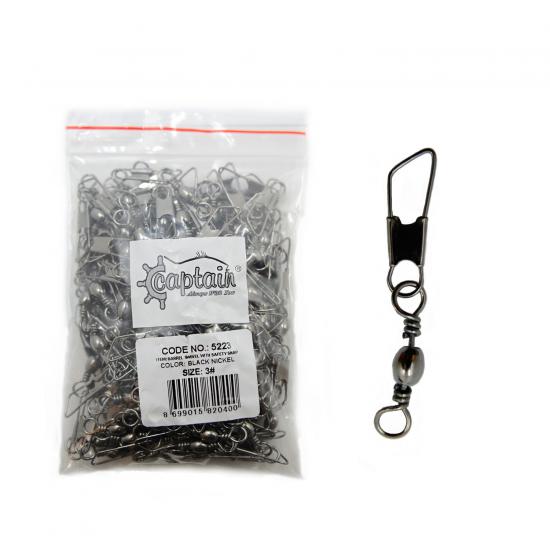 Captain 5223 Klips 10 Adet Black Nikel
