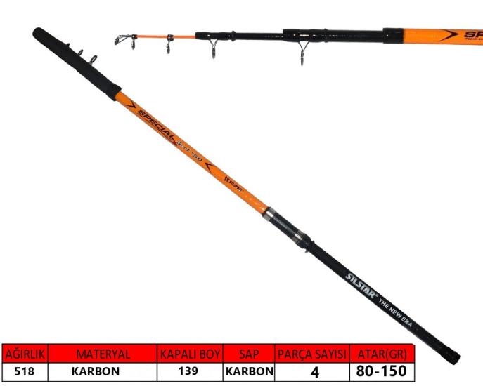 Silstar 3218 Tele Heavy Surf Kamış 80-150gr 420 cm
