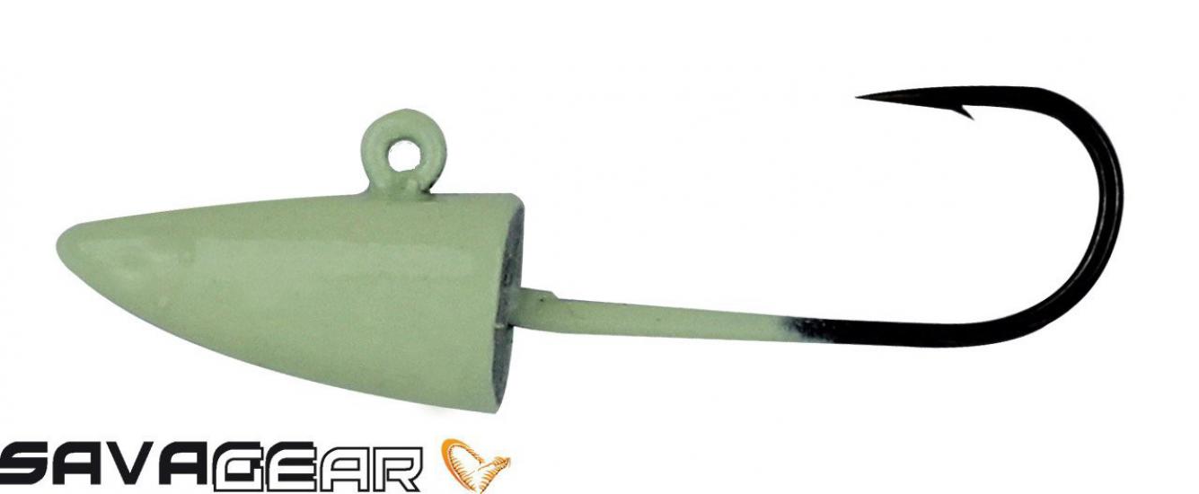 Savage gear LRF Micro sandeel jigghead 1,5g 4pcs Glow Suni Yem