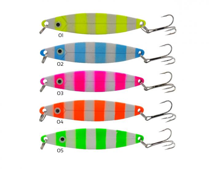 Captain 6145 Lüfer Kaşığı 18gr Zebra Glow 8cm