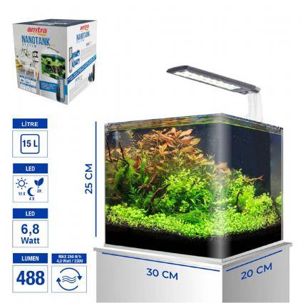 Amtra Akvaryum Nano Tank 15 Set 30x20x25 cm 15 Lt