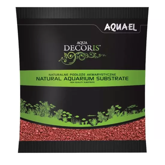 Aquael Gravel Decoris 2-4 MM Kırmızı Kum 1 KG