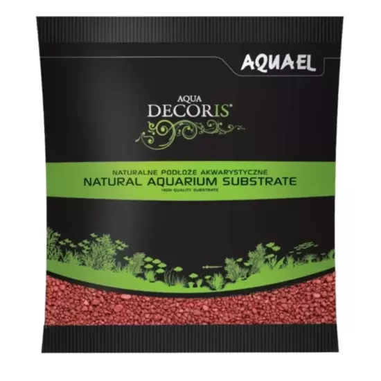 Aquael Gravel Decoris 2-4 MM Kırmızı Kum 1 KG