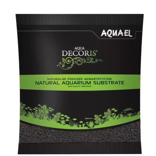 Aquael Gravel Decoris 2-4 MM Siyah Kum 1 KG