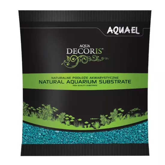 Aquael Gravel Decoris 2-4 MM Turkuaz Kum 1 KG