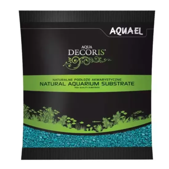 Aquael Gravel Decoris 2-4 MM Turkuaz Kum 1 KG