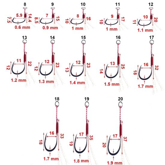 Avmatik Assist Hook Black Nickel 5 Adet No: 9