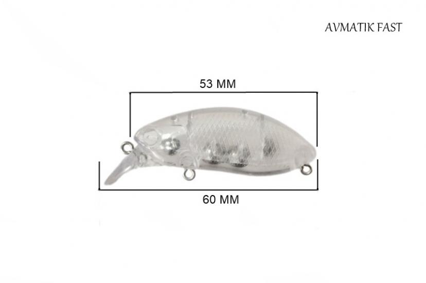 Avmatik B-Fast Crankbait Boyasız 6 Cm Suni Yem