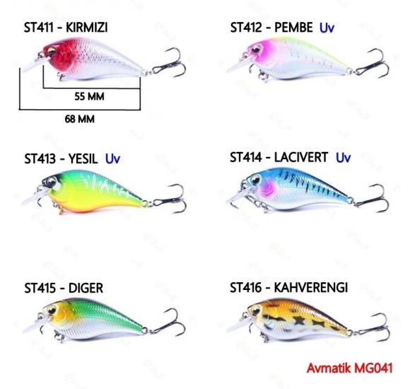 Avmatik MG041 Minnow Crankbait Maket Yem