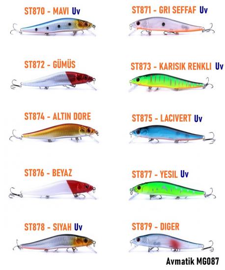 Avmatik MG087 Minnow Pike 13 Cm Suni Yem