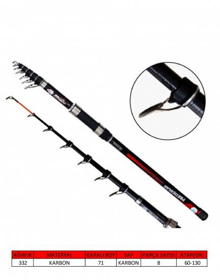Captain 1200 Particular Teleskopik Kamış 60-130gr Atar 360 cm