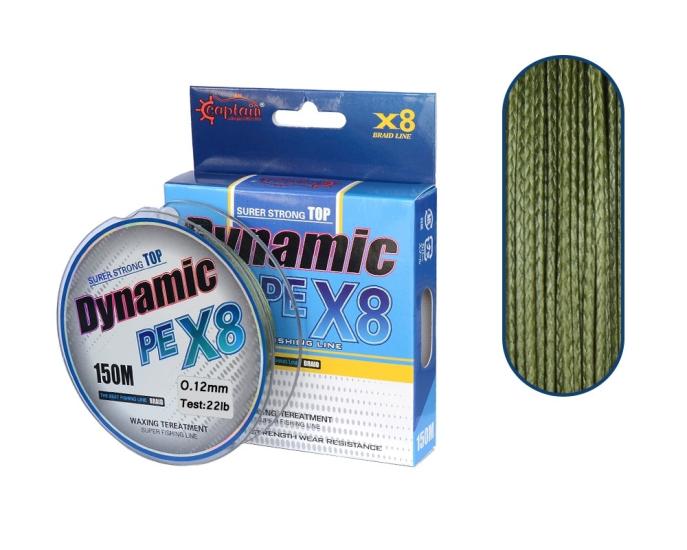 Dynamic Soft PE 8 Örgü Spin İp Misina 150mt Yeşil