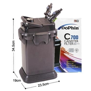 Dophin C700 Akvaryum Dış Filtre 700 Litre - Saat