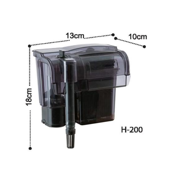 Dophin H200 Akvaryum Askılı Şelale Filtre 250 L/H