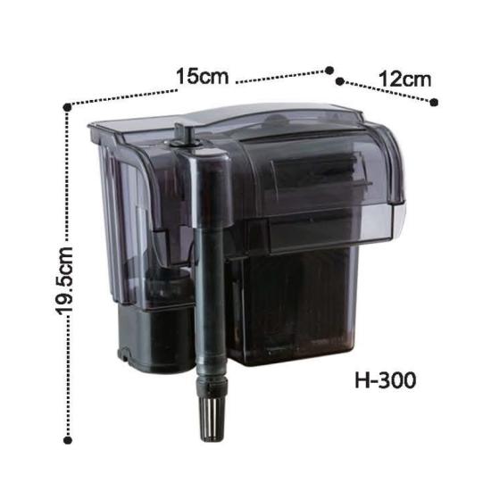 Dophin H300 Akvaryum Askılı Şelale Filtre 360 L/H