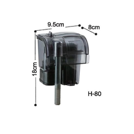 Dophin H80 Akvaryum Askılı Şelale Filtre 190 L/H