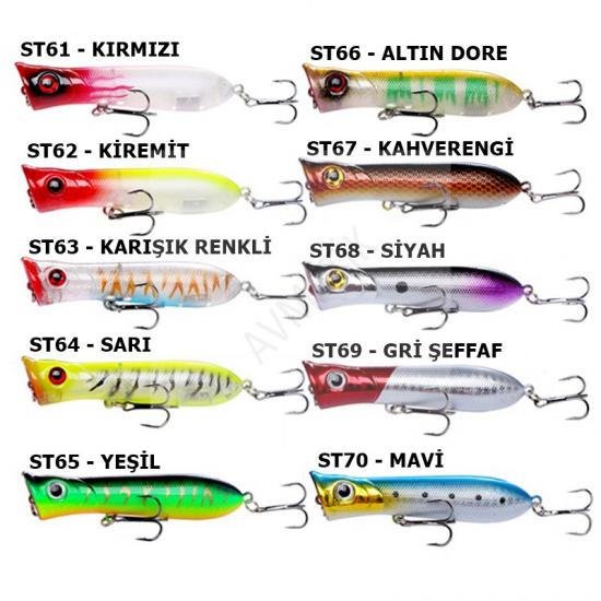 Avmatik Popper ( Su Üstü ) 8 Cm 12 Gr Suni Yem