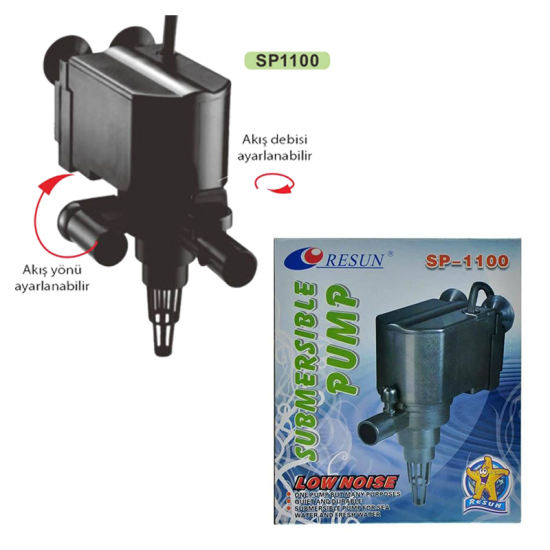 Resun Akvaryum Power Head Sirkülasyon Motoru 500 Litre - Saat