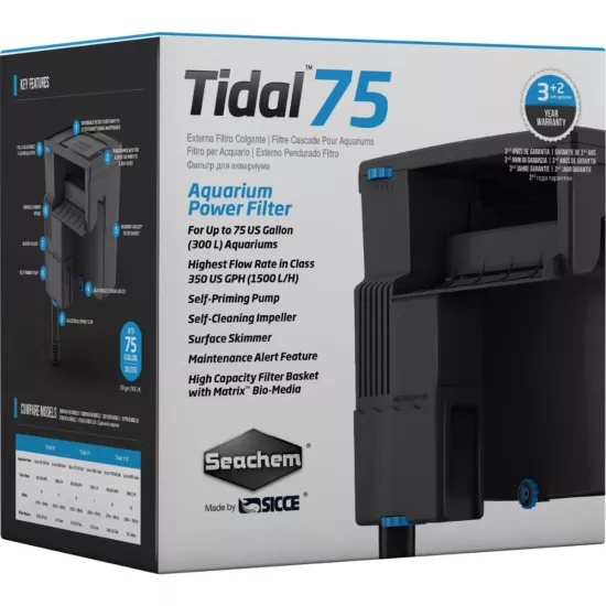 Seachem Tidal 75 Şelale Filtre