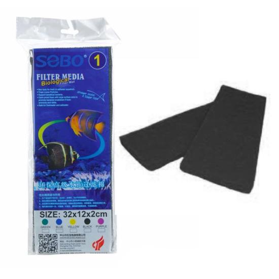 Sobo Akvaryum Filtre Elyafı 32x12x2 Siyah