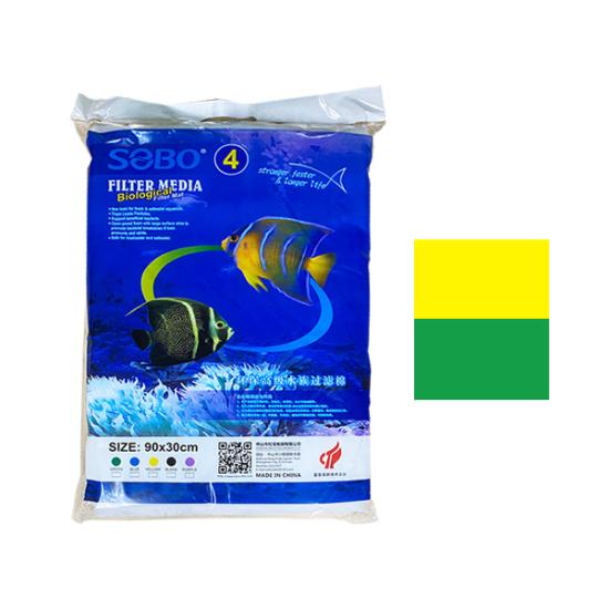 Sobo Akvaryum Filtre Elyafı 90x30x2 Sarı Yeşil