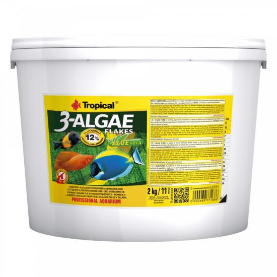 Tropical 3 Algae Flakes 2 Kg / 11 L Kova Yem