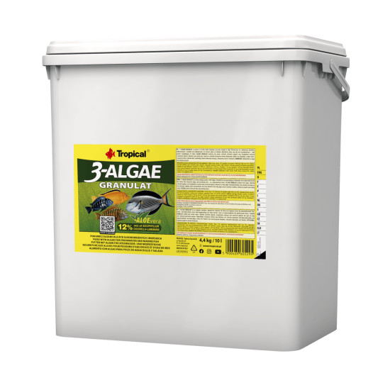 Tropical 3 Algae Granulat 4.4 Kg / 10 L Kova Yem