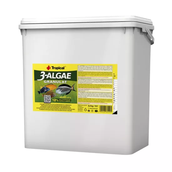 Tropical 3 Algae Granulat 4.4 Kg / 10 L Kova Yem
