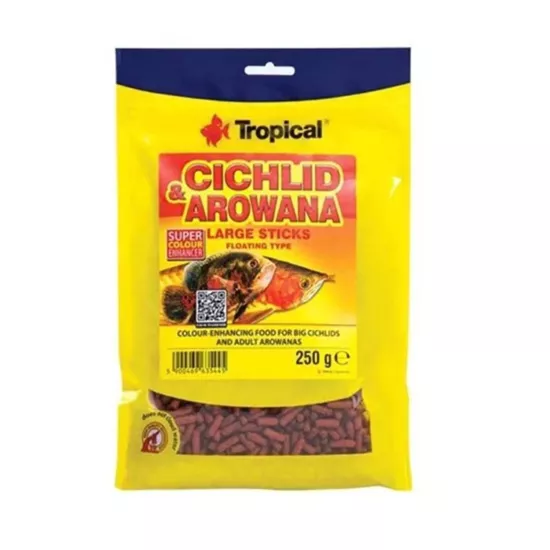 Tropical Cichlid Arowana Large Sticks 250Gr
