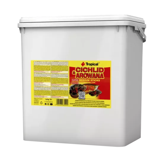 Tropical Cichlid Arowana Medium Sticks 3,6 Kg / 10 L Kova Yem