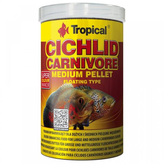 Tropical Cichlid Carnivore Medium Pellet 250Gr Paket Yem