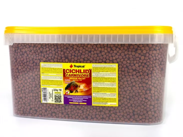 Tropical Cichlid Carnivore Medium Pellet 3,6 Kg / 10 L Kova Yem