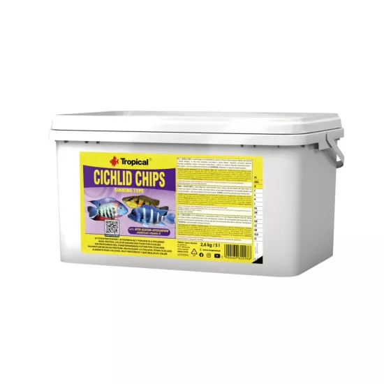 Tropical Cichlid Chips 2,6 Kg / 5 L Kova Yem