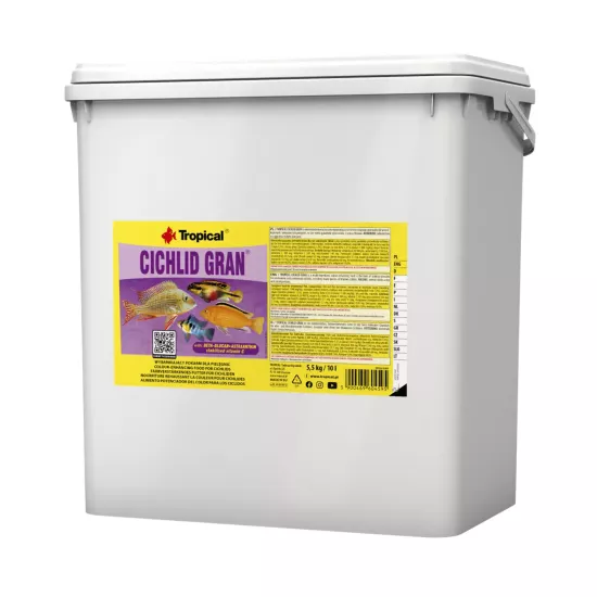 Tropical Cichlid Gran 5,5 Kg / 10 L Kova Yem
