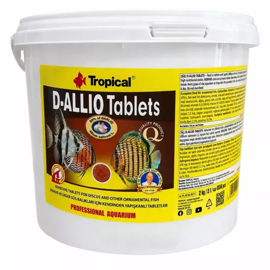 Tropical D-Allio Tablets 2 Kg / 3 L Kova Yem