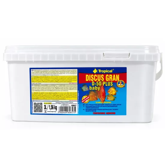 Tropical Discus Gran D-50 Plus Baby 1,56 Kg / 3 L Kova Yem