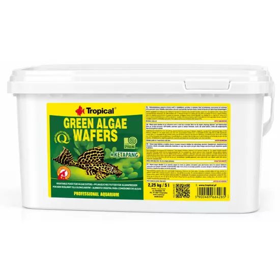 Tropical Green Algae Wafers 2,25 Kg / 5 L Kova Yem